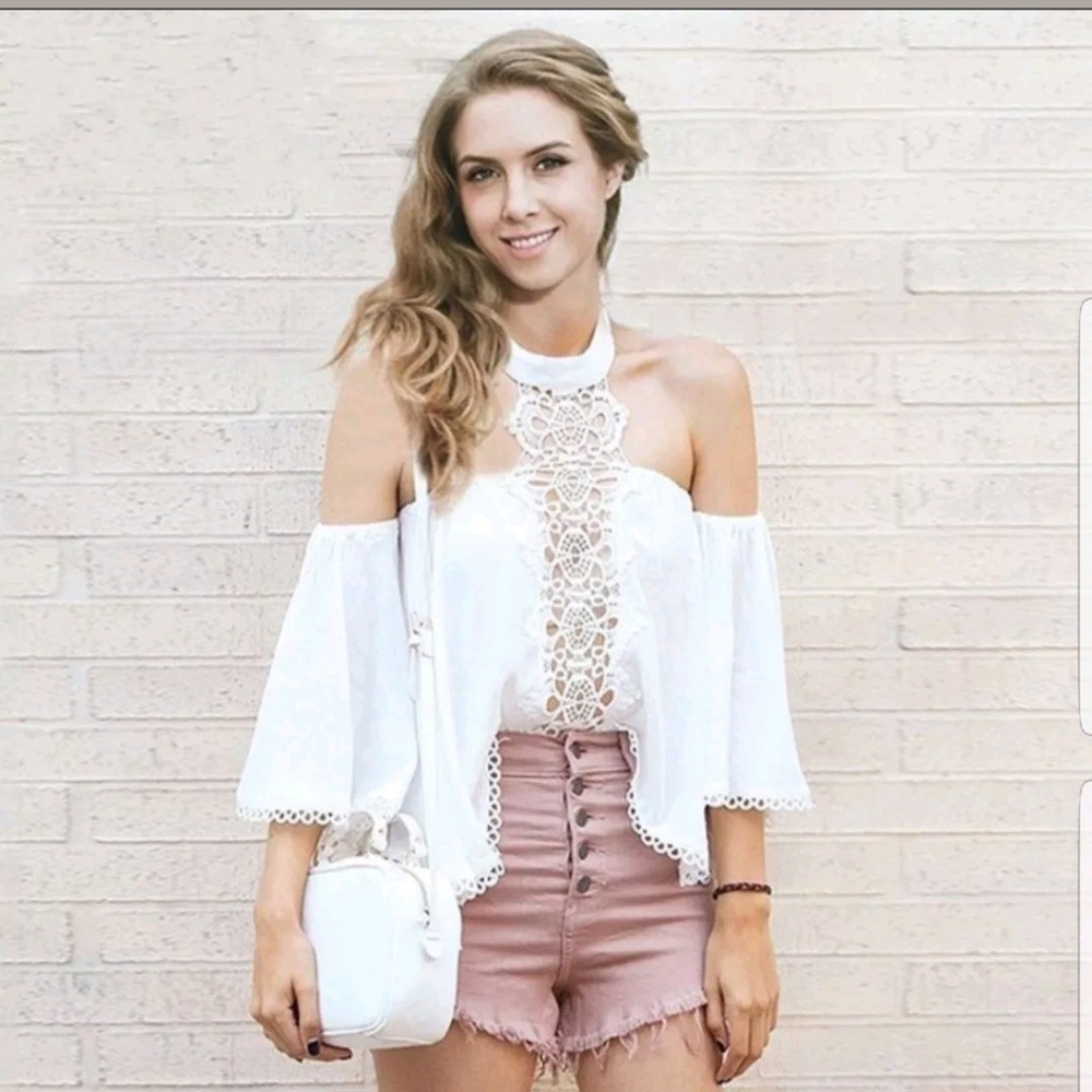 Women's Small Long Sleeve Casual/Dressy Lace Blous